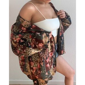 Floral Bomber Jacket